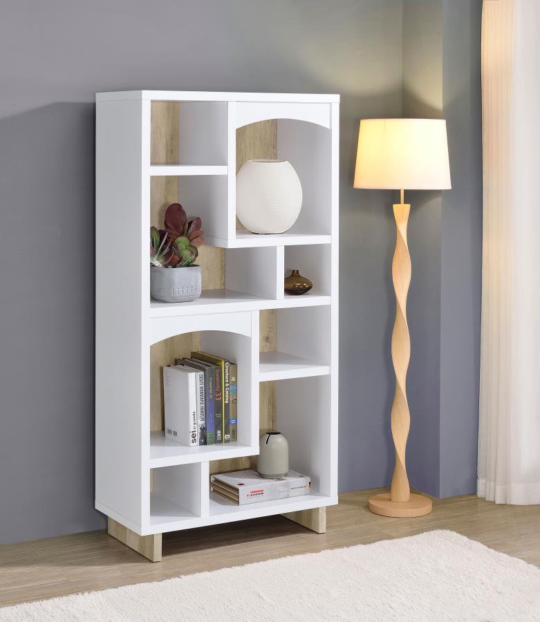 Dalton 6-Shelf Asymmetric Bookcase