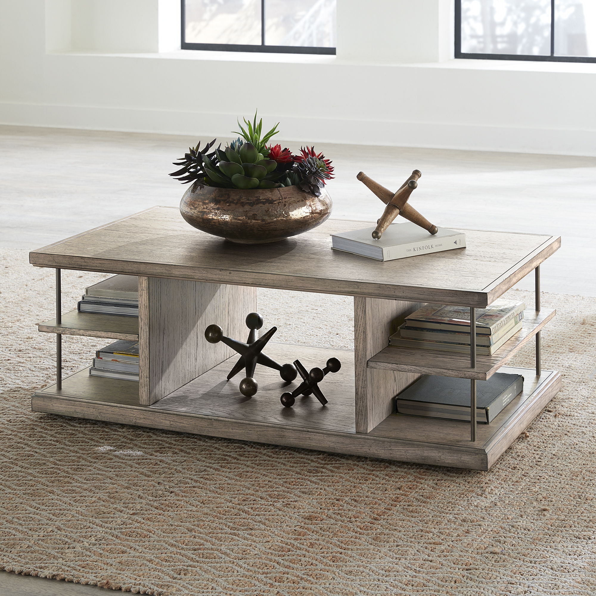 City Scape Cocktail Table – Burnished Beige