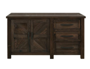 Dutton Buffet Rookwood Brown – 3 Drawer & 2 Door Buffet