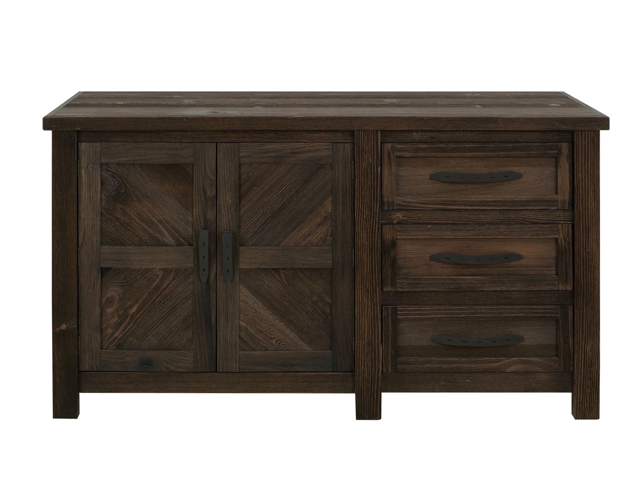 Dutton Buffet Rookwood Brown – 3 Drawer & 2 Door Buffet