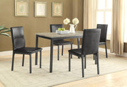 Garza 5-Piece Rectangular Dining Table Set