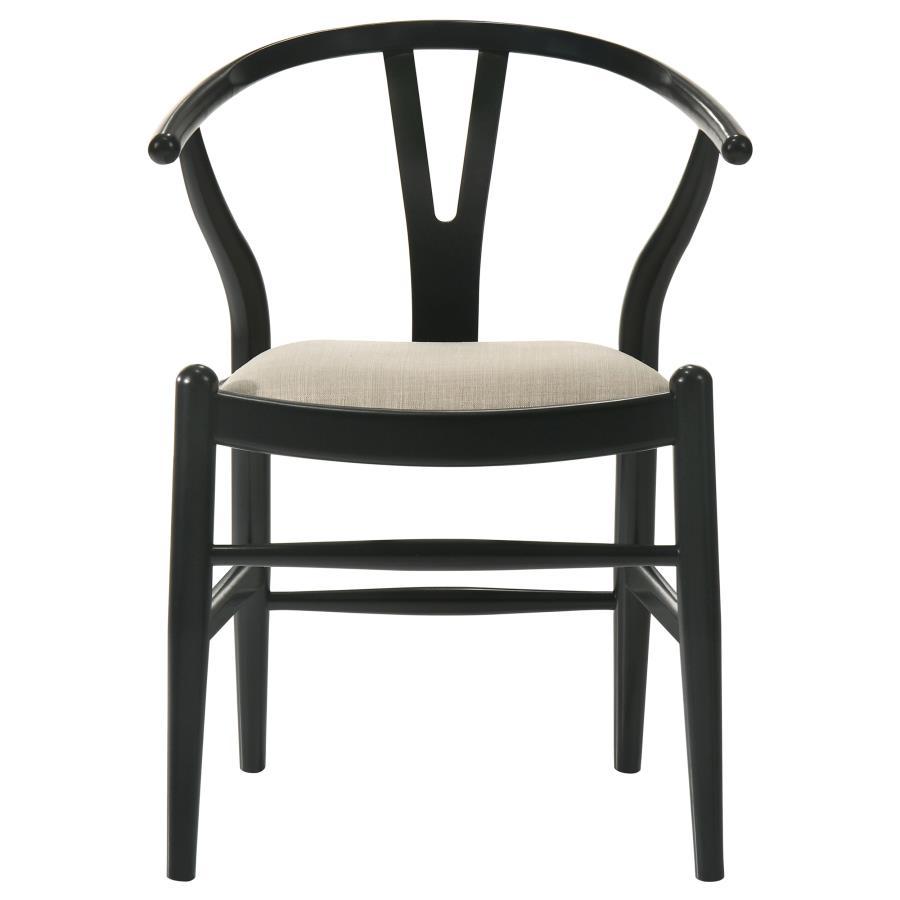 Wood Wishbone Dining Side Chairs (Set of 2)