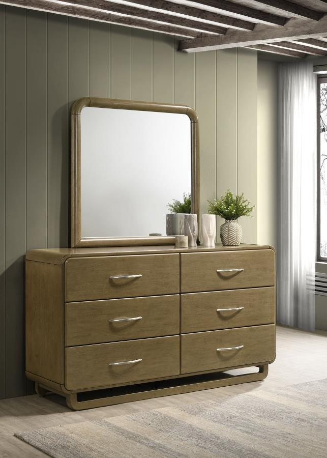 Amsbury 6-Drawer Dresser and Mirror Set