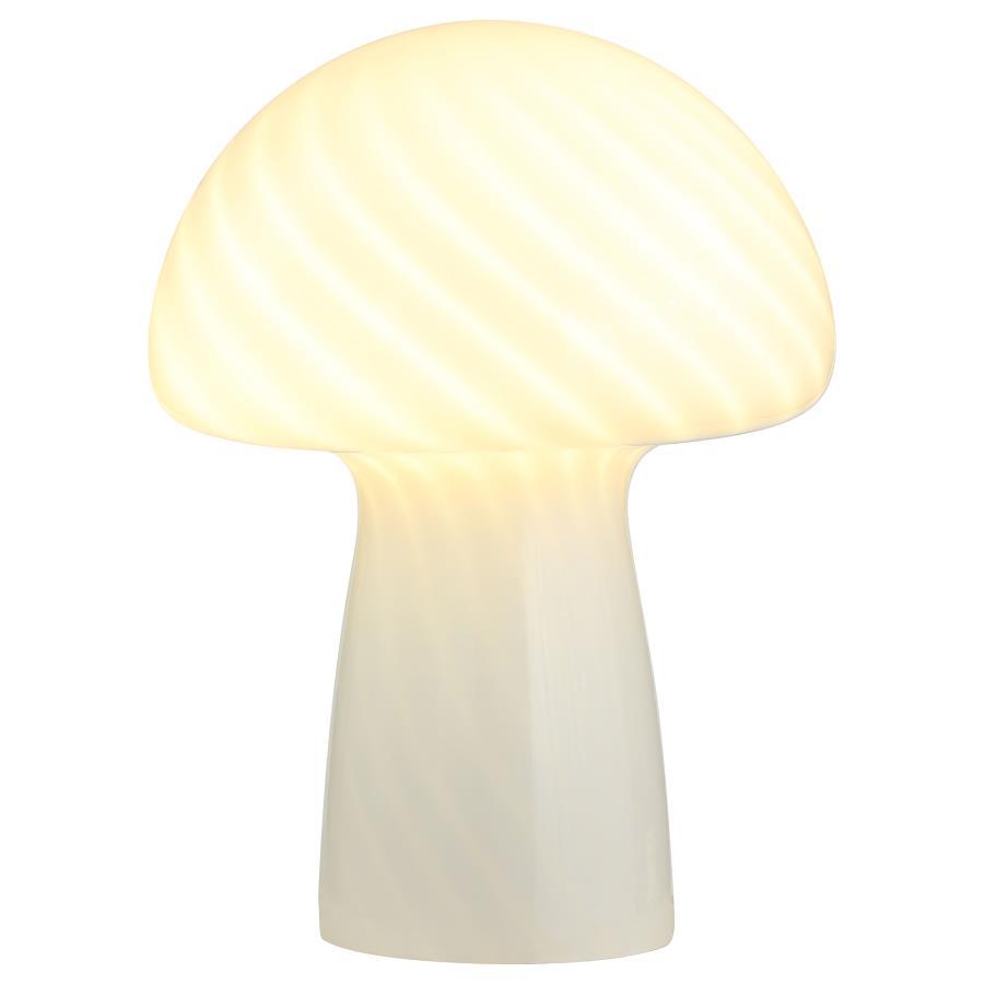 Kanaby - Mushroom Shaped Glass Bedside Table Lamp