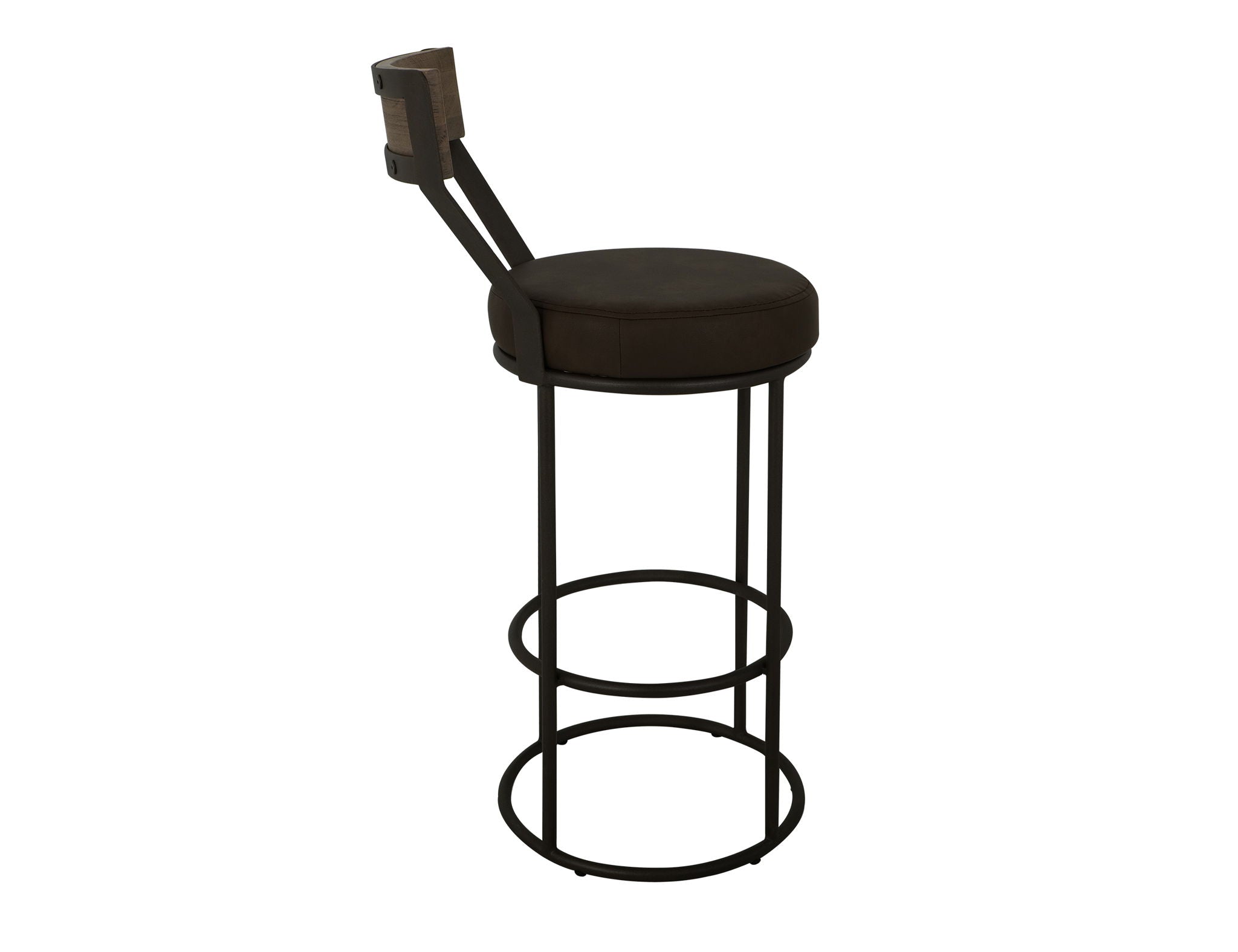 Xel-Ha 30" Upholstered Barstool in Dark Chocolate
