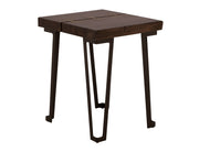 Walnut Chairside Table in Walnut Brown