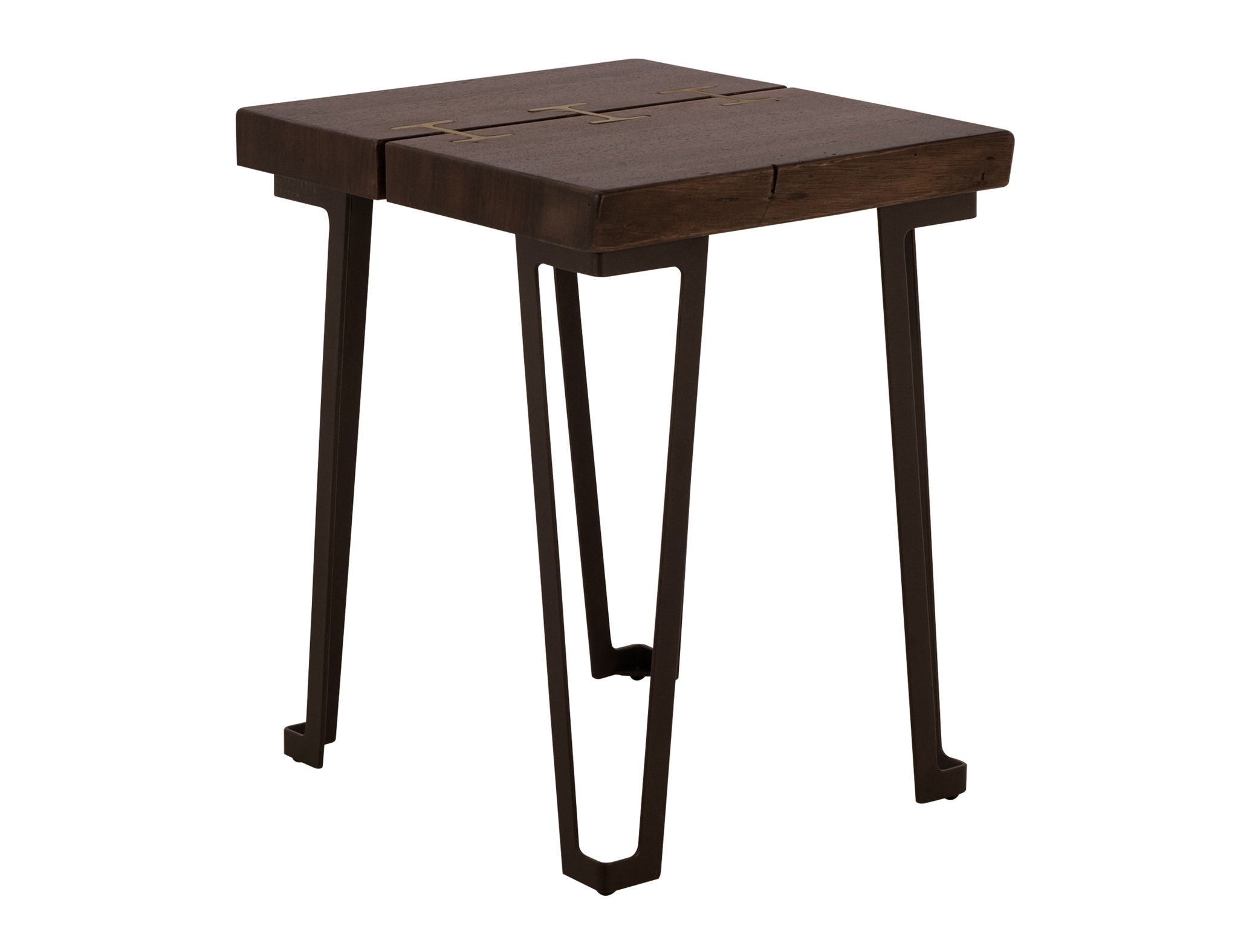 Walnut Chairside Table in Walnut Brown