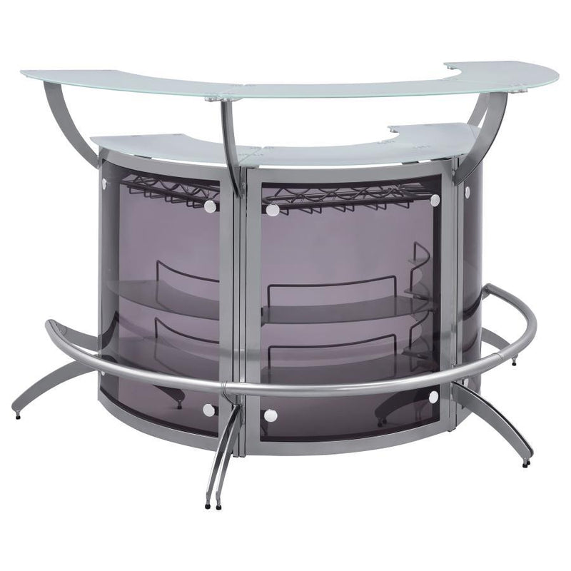 Dallas 3-Piece Curved Freestanding Home Bar Cabinet