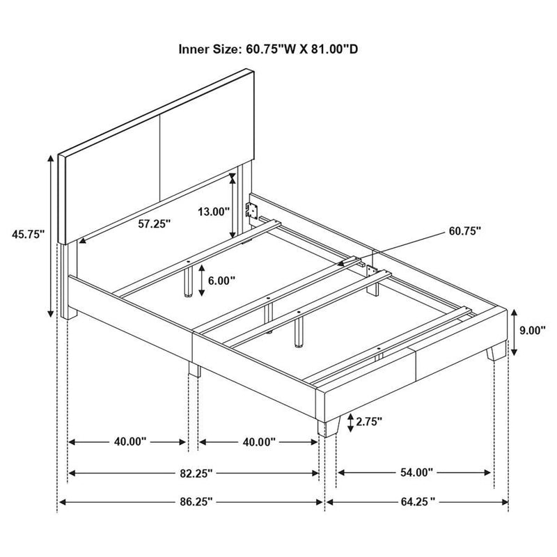Dorian Upholstered Panel Bed