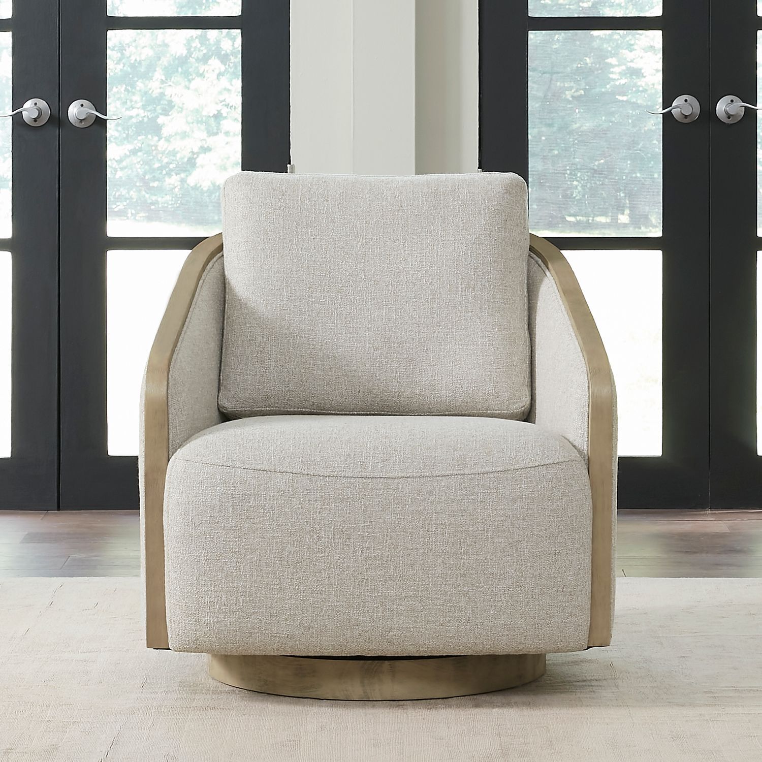 Nora Upholstered Swivel Accent Chair