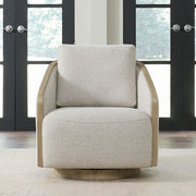 Nora Upholstered Swivel Accent Chair