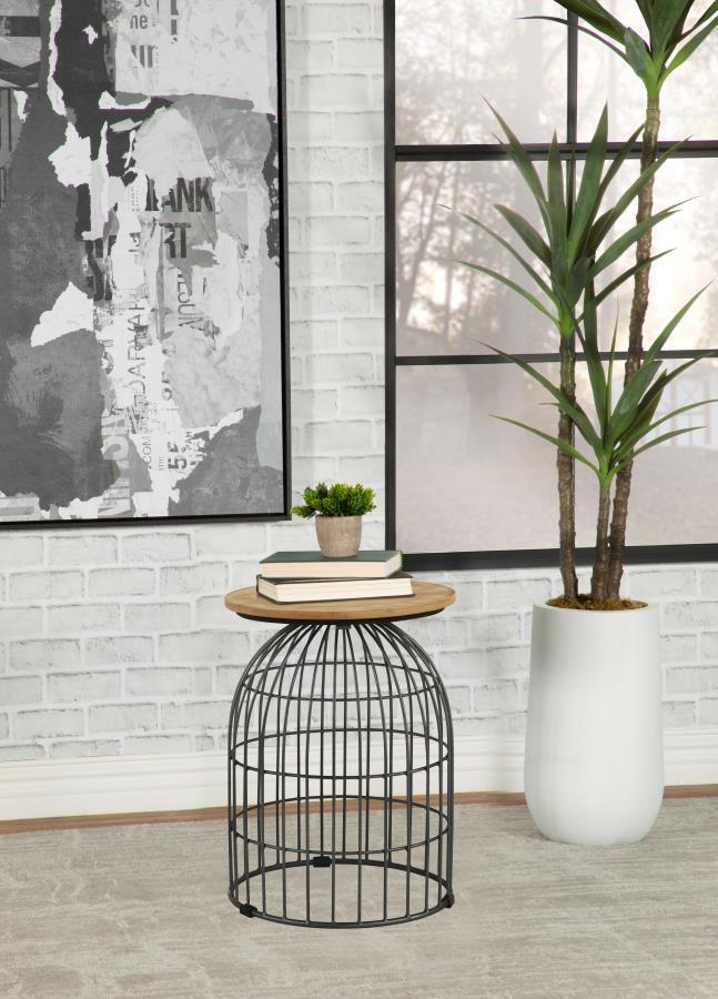 Bernardo Round Wire Frame Side Table