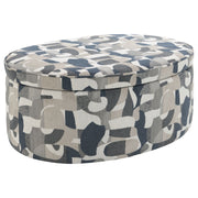 Tomkins Oval Upholstered Storage Ottoman
