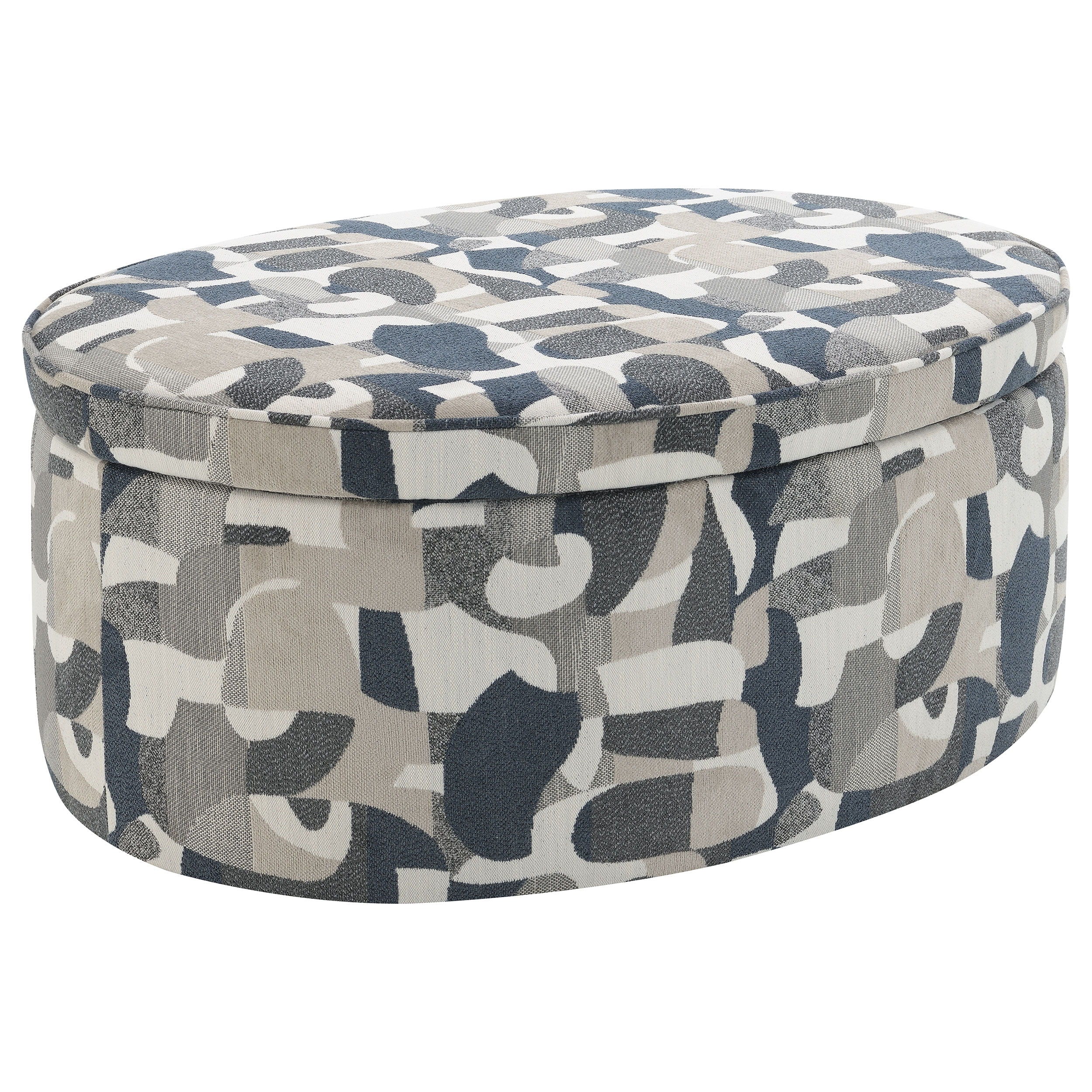 Tomkins Oval Upholstered Storage Ottoman