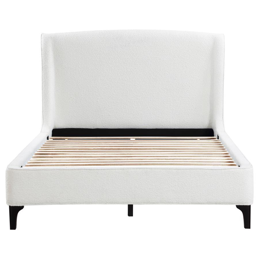 Mosby Queen Upholstered Wingback Bed