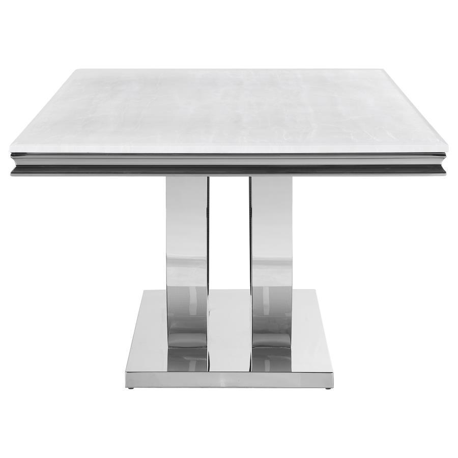 Kerwin Rectangular Stone Top Dining Table