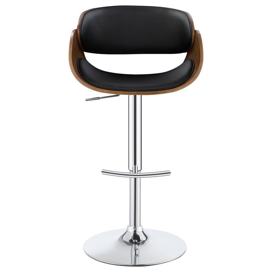 Dana Adjustable Bar Stool with Curved Seat