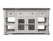 Stone - 3 Drawer 2 Glass Door with TV Stand