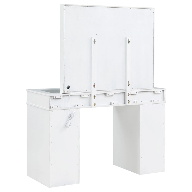Regina Makeup Vanity Table with LED Mirror and Stool Set