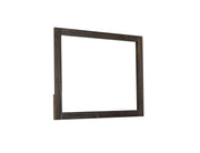 Town Mirror in Multicolor with Rustic Pine