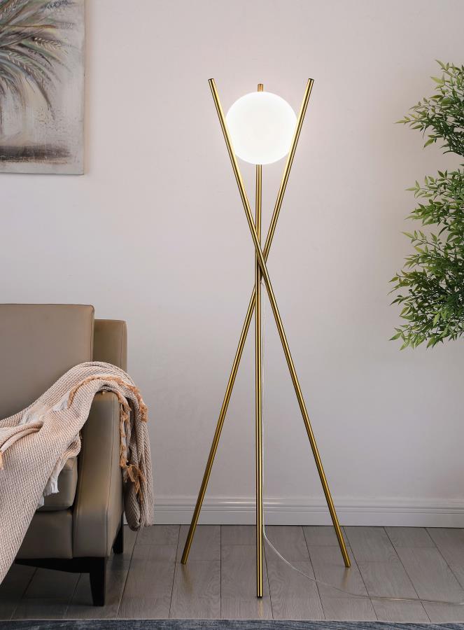 Yamileth Spherical Bulb Tripod Floor Lamp