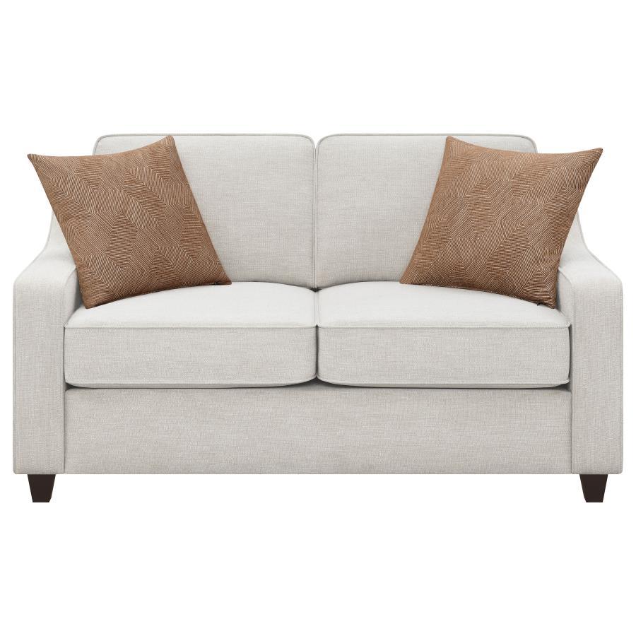 Christine - Upholstered Sloped Arm Loveseat
