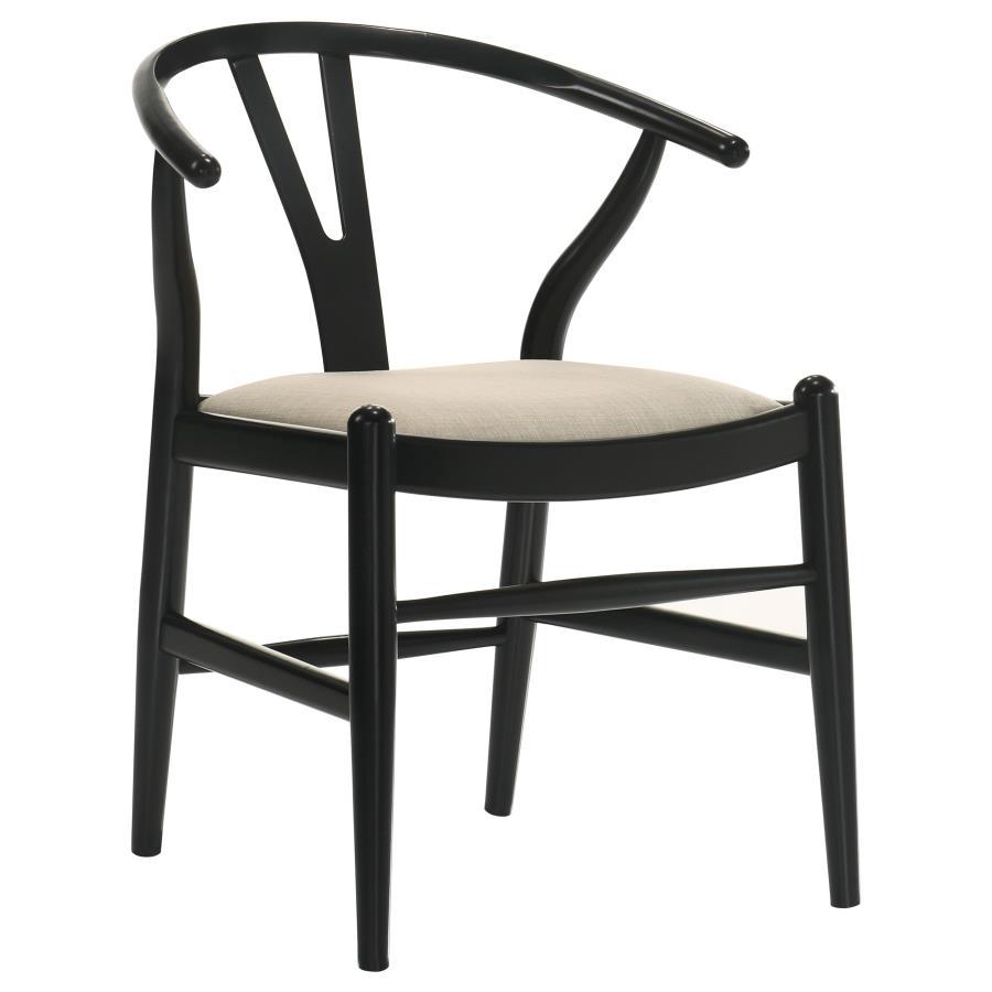 Wood Wishbone Dining Side Chairs (Set of 2)