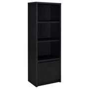 3-Shelf Media Tower Entertainment Pier in Black