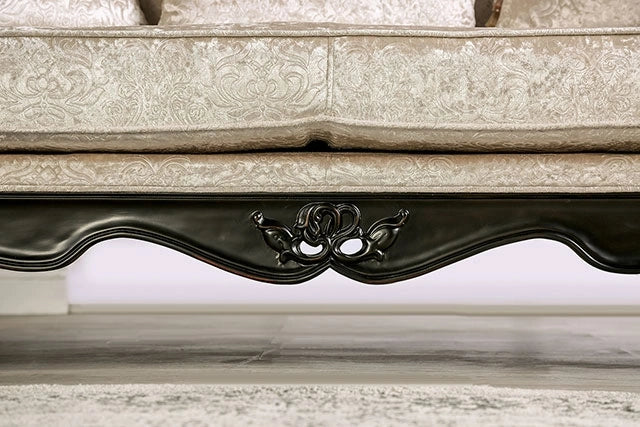 Acapulco White & Espresso Loveseat