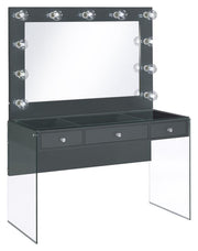 Afshan - 3-Drawer Vanity Set with Lighting