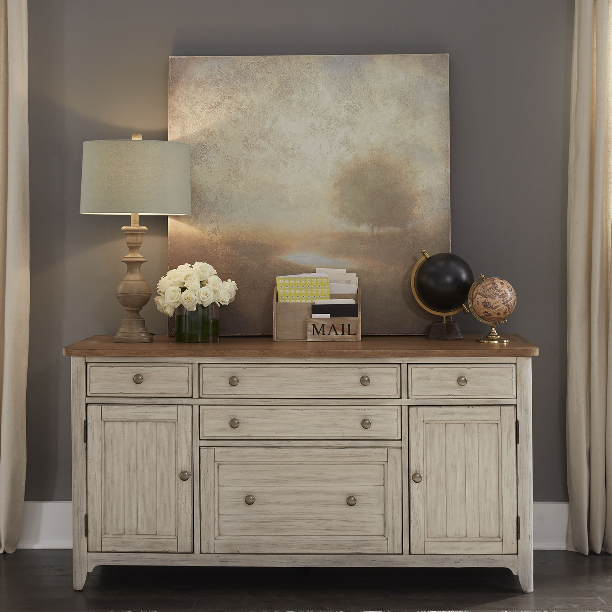 Farmhouse Reimagined Door Credenza