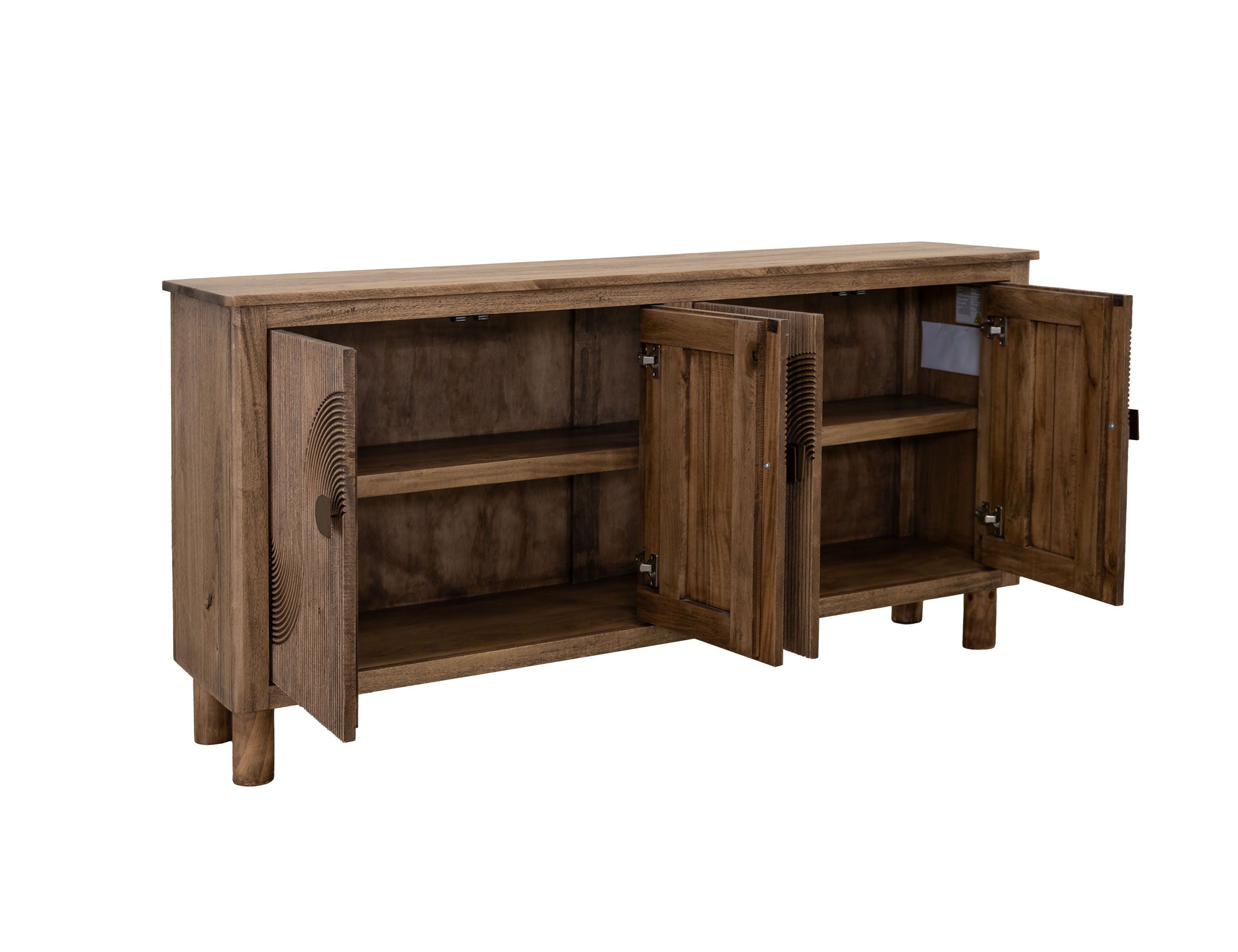 Rainbow 4-Door Console – Brown Melina