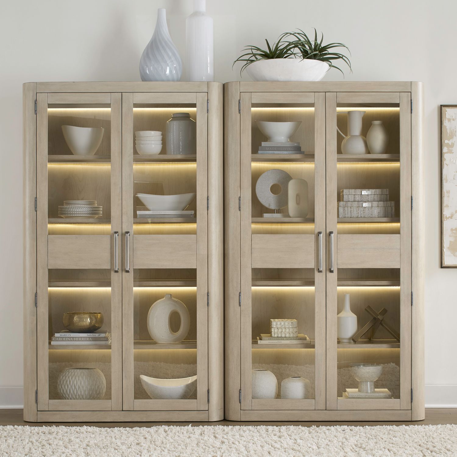 South Bend - 2 Piece Bunching Cabinet Set