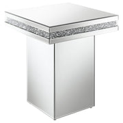 Elora Square Mirrored Accent Side Table