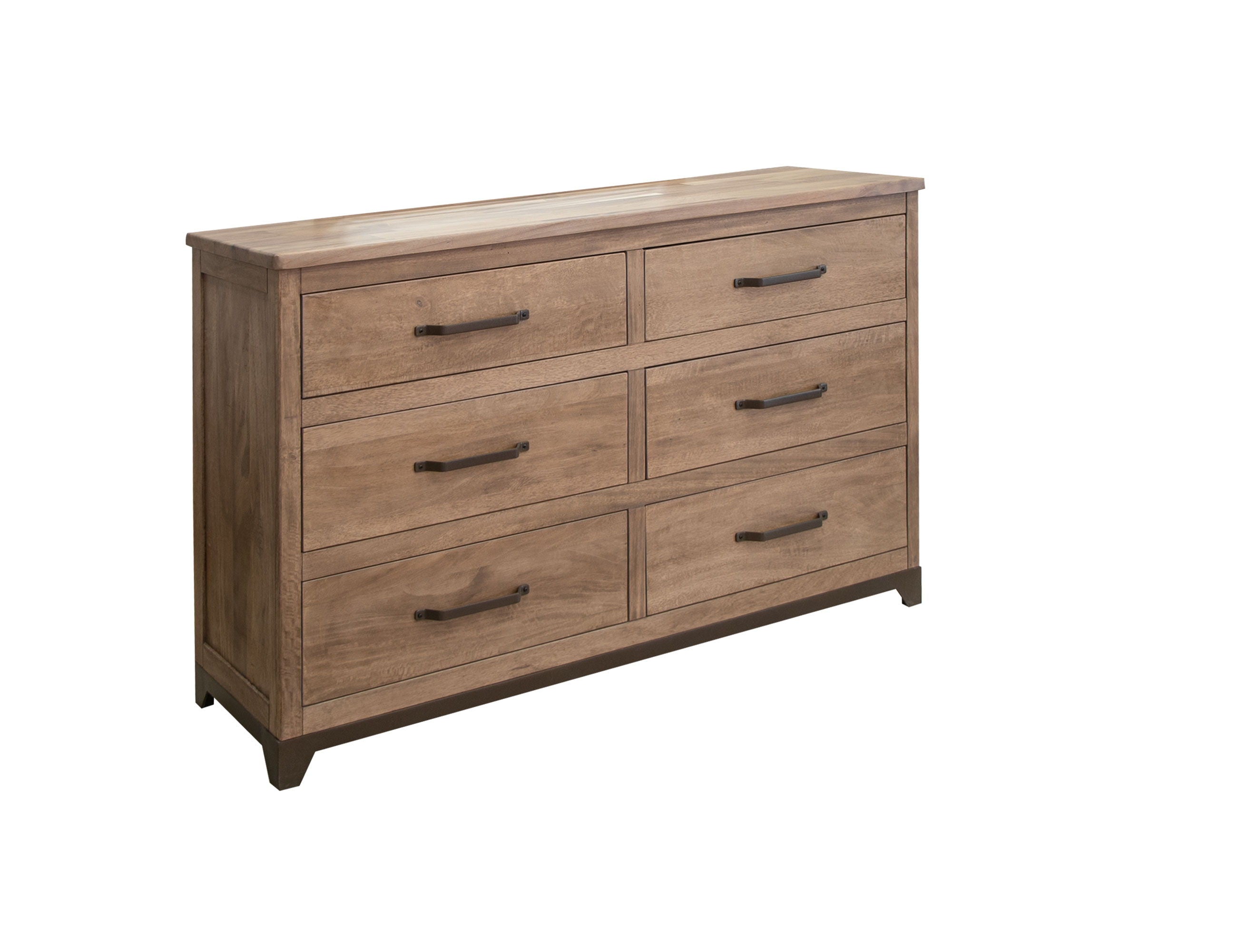 Natural Parota - 6 Drawer - Brown Cappuccino