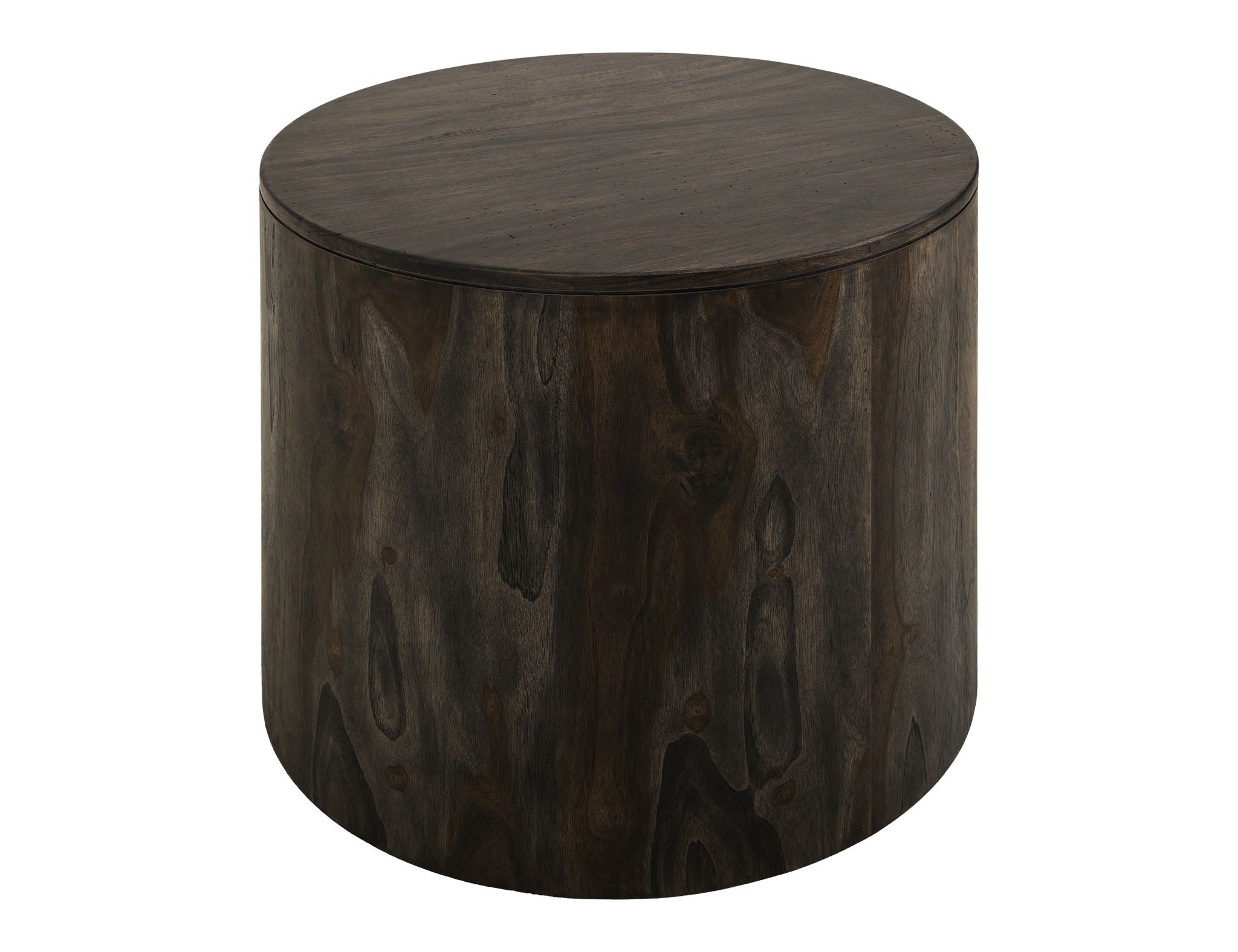 Balam End Table – Oil Black Mango