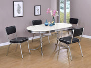 Retro 5-Piece Oval Dining Set