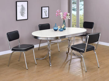 Retro 5-Piece Oval Dining Set