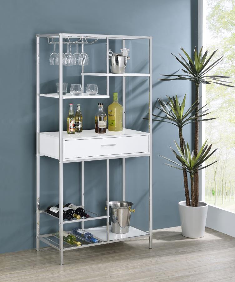 Figueroa 5-Shelf Wine Storage Bar Cabinet