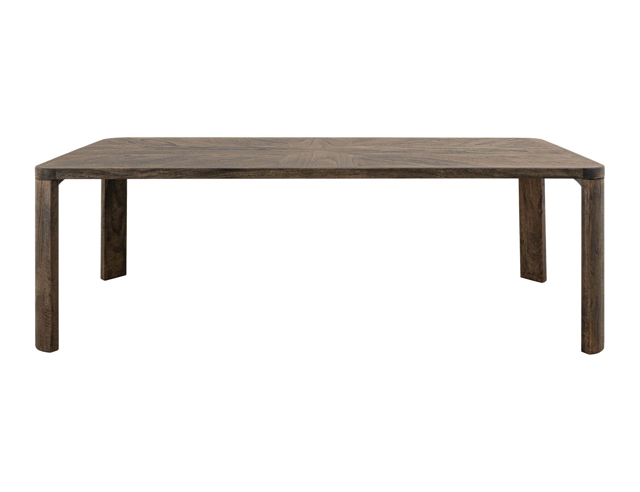 Balam Dining Table in Oil Black, Mango & Teak Wood