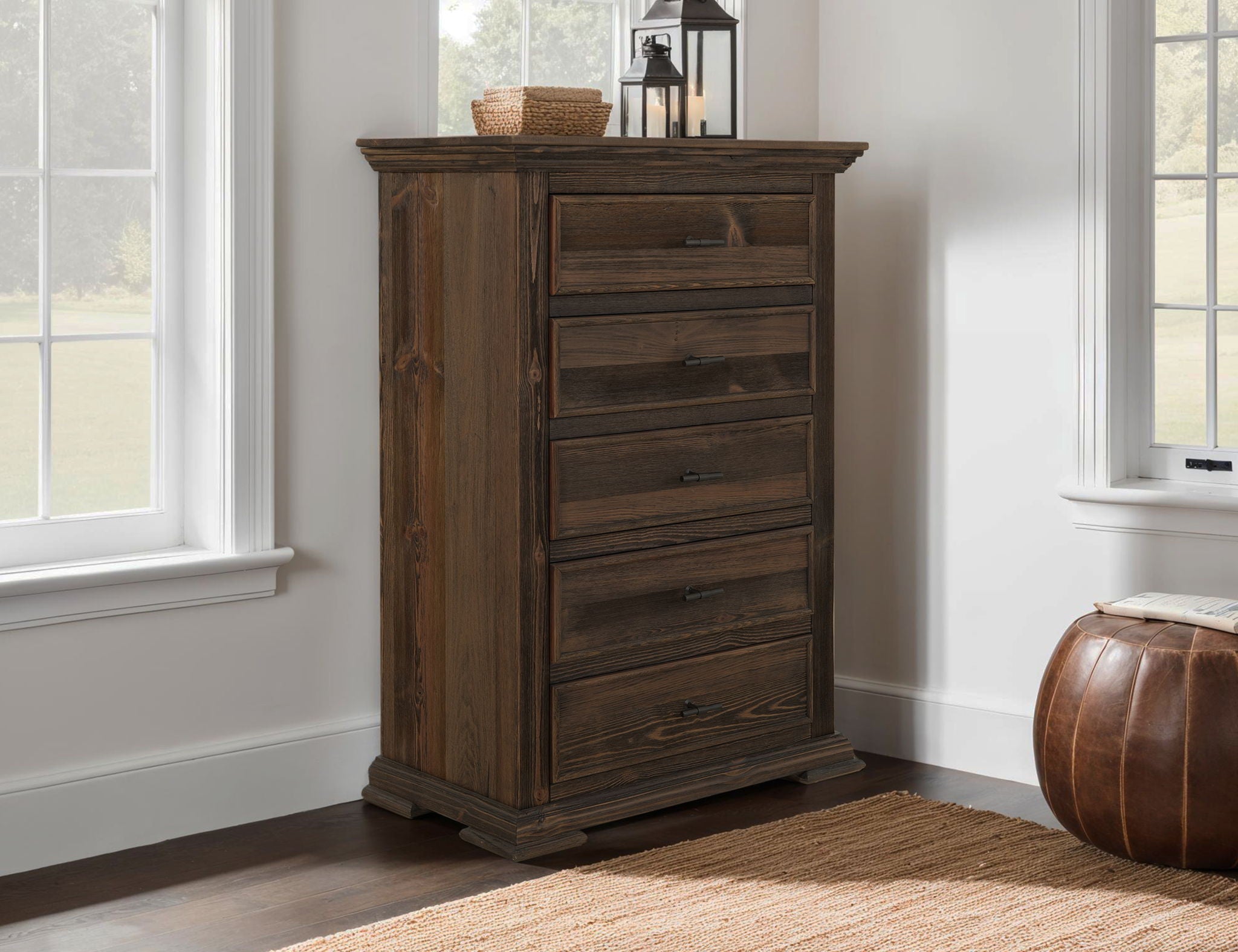 Desire Chest Mahogany Brown – 5 Drawer