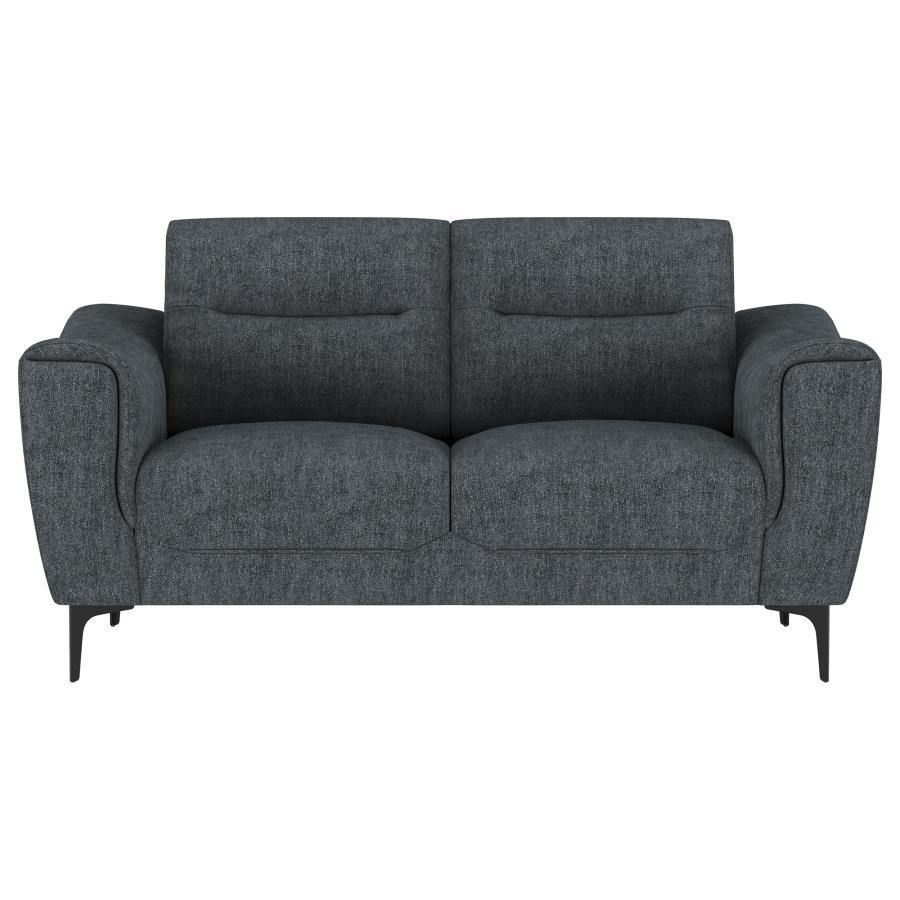 Nolan - Upholstered Sloped Track Arm Loveseat