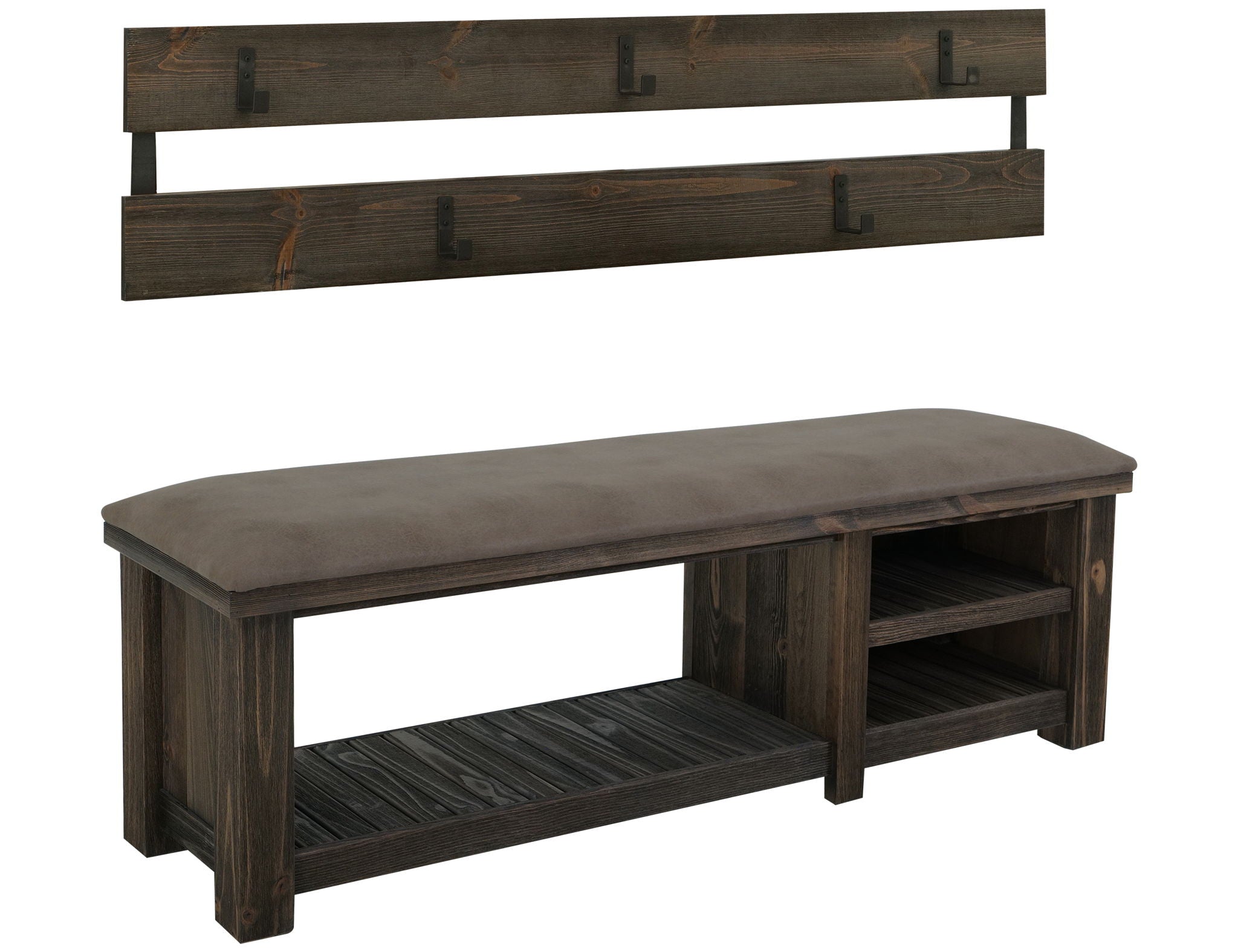 Dutton Hall Tree Rookwood Brown