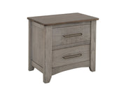 Ridge Nightstand Sand Brown – 2 Drawer Nightstand