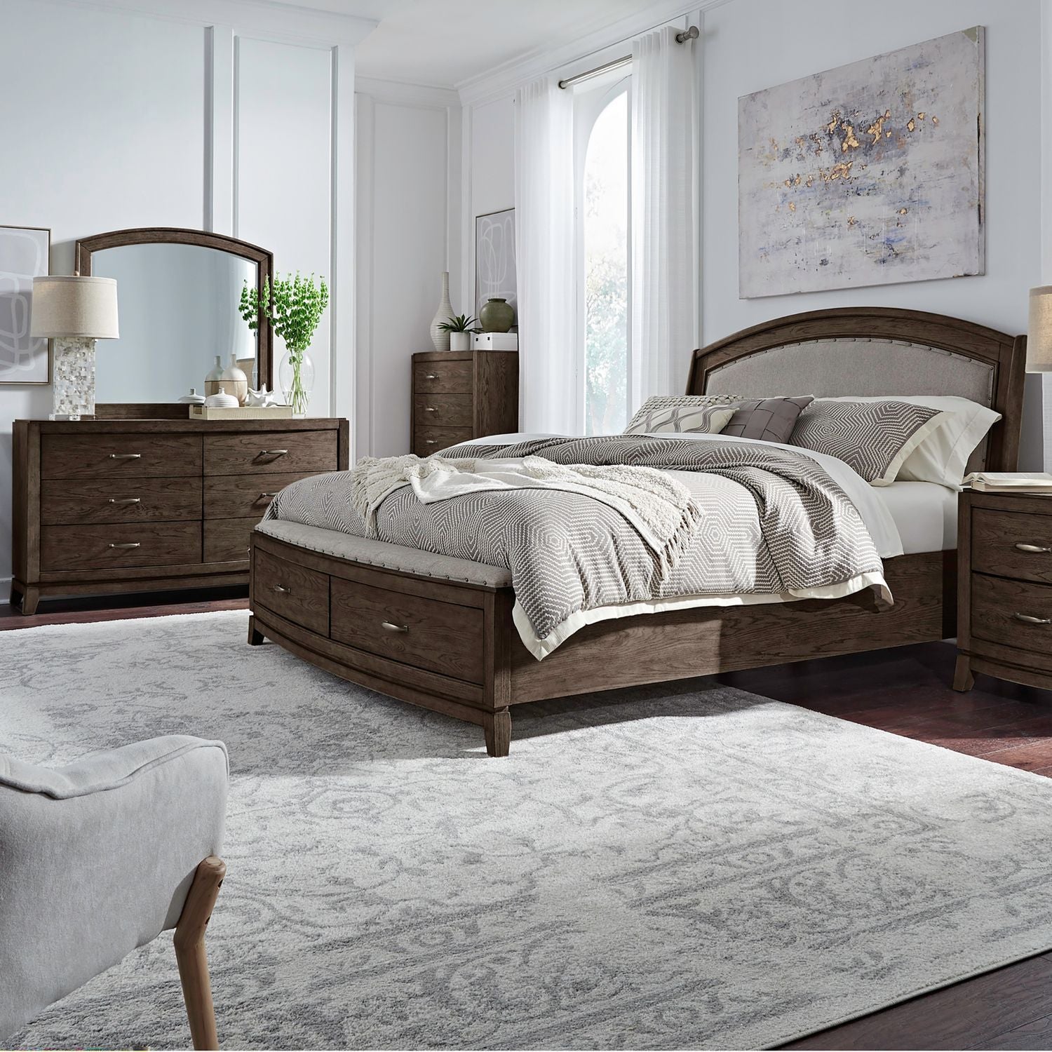 Avalon Upholstered Bedroom Set