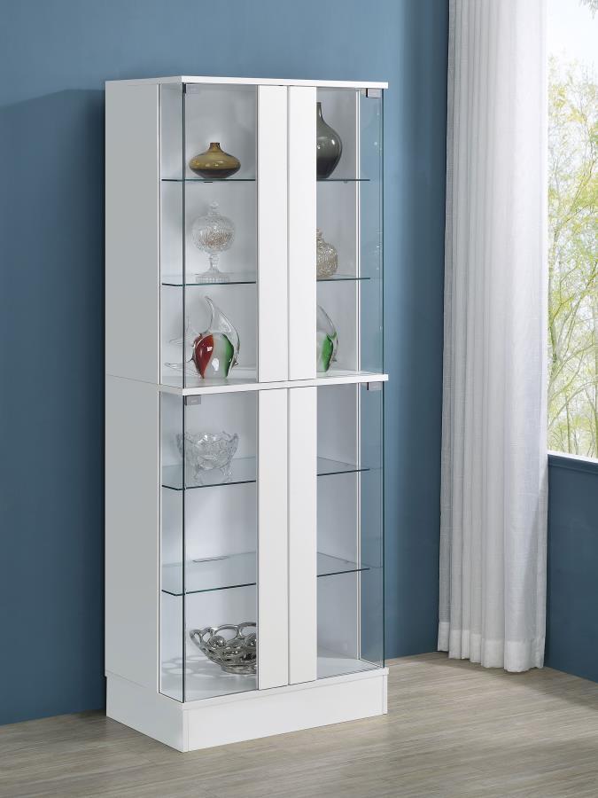 Cabra 4-Door LED Curio Display Cabinet