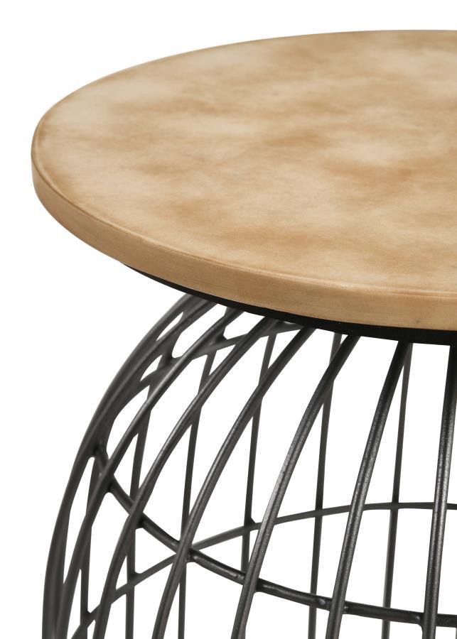 Bernardo Round Wire Frame Side Table