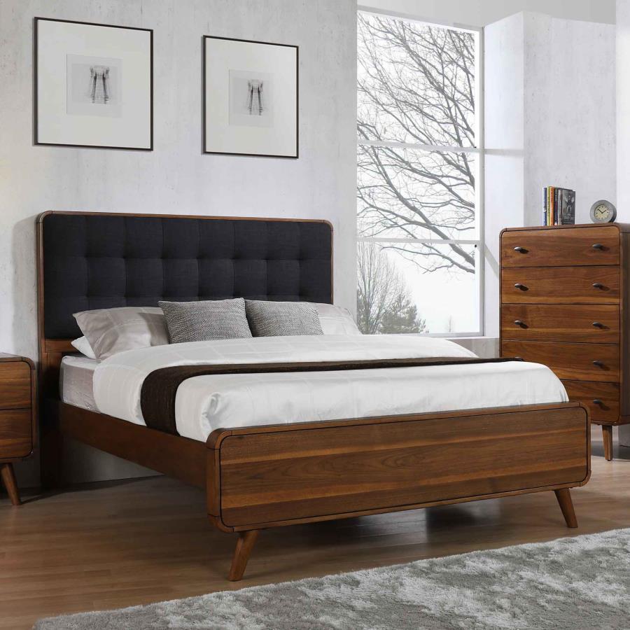 Robyn Mid-Century Wood Panel Bed