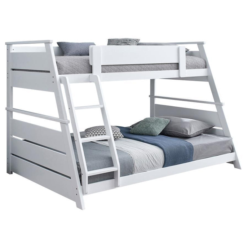 Holden Twin over Full Wood Veneer Bunk Bed