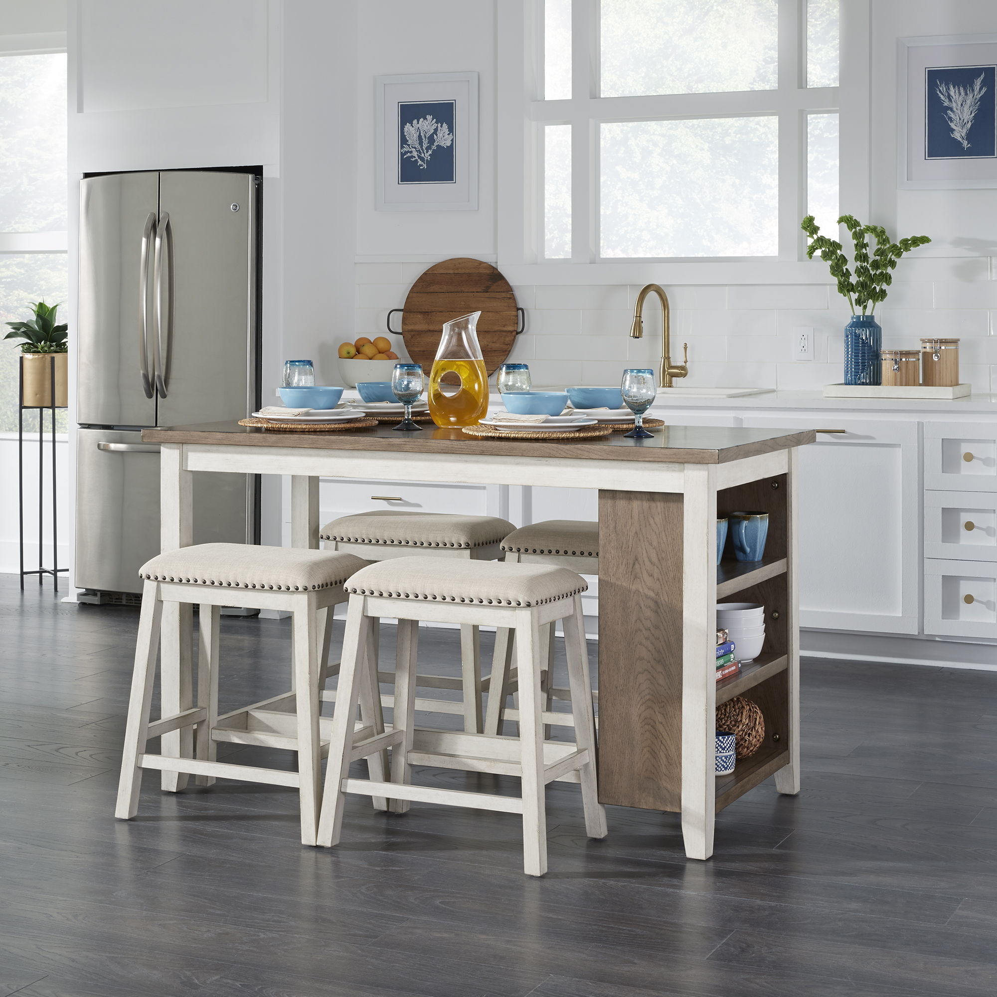 Brook Creek 3 & 5 Piece Counter Height Dining Set